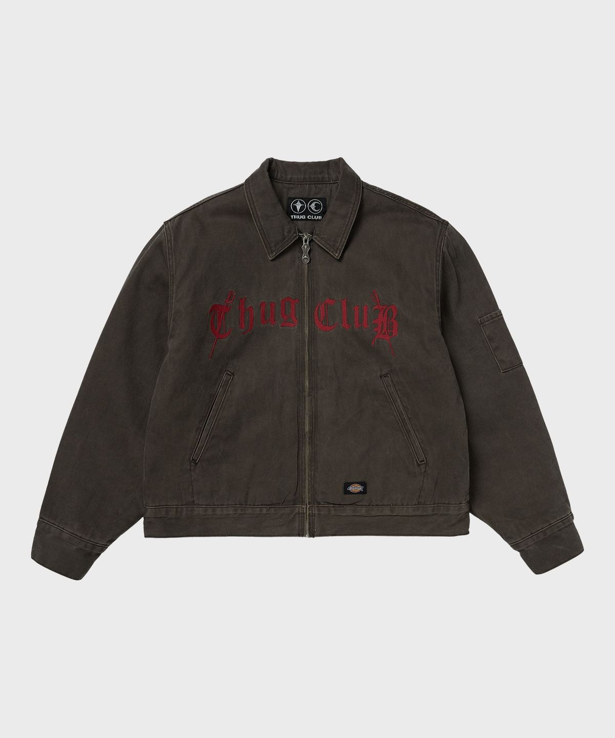디키즈(DICKIES) X 떠그클럽 워시드 아이젠하워 재킷 Brown