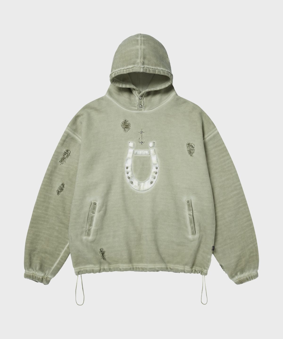 디키즈(DICKIES) X 떠그클럽 후프 후디 Beige