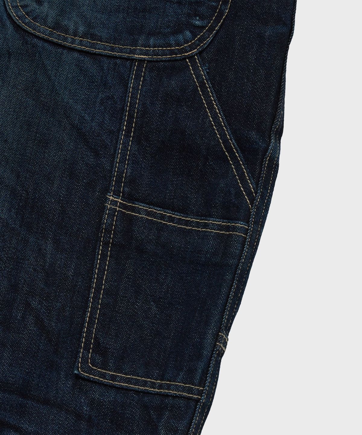 디키즈(DICKIES) X 떠그클럽 더블니 워시드 데님 팬츠 Blue