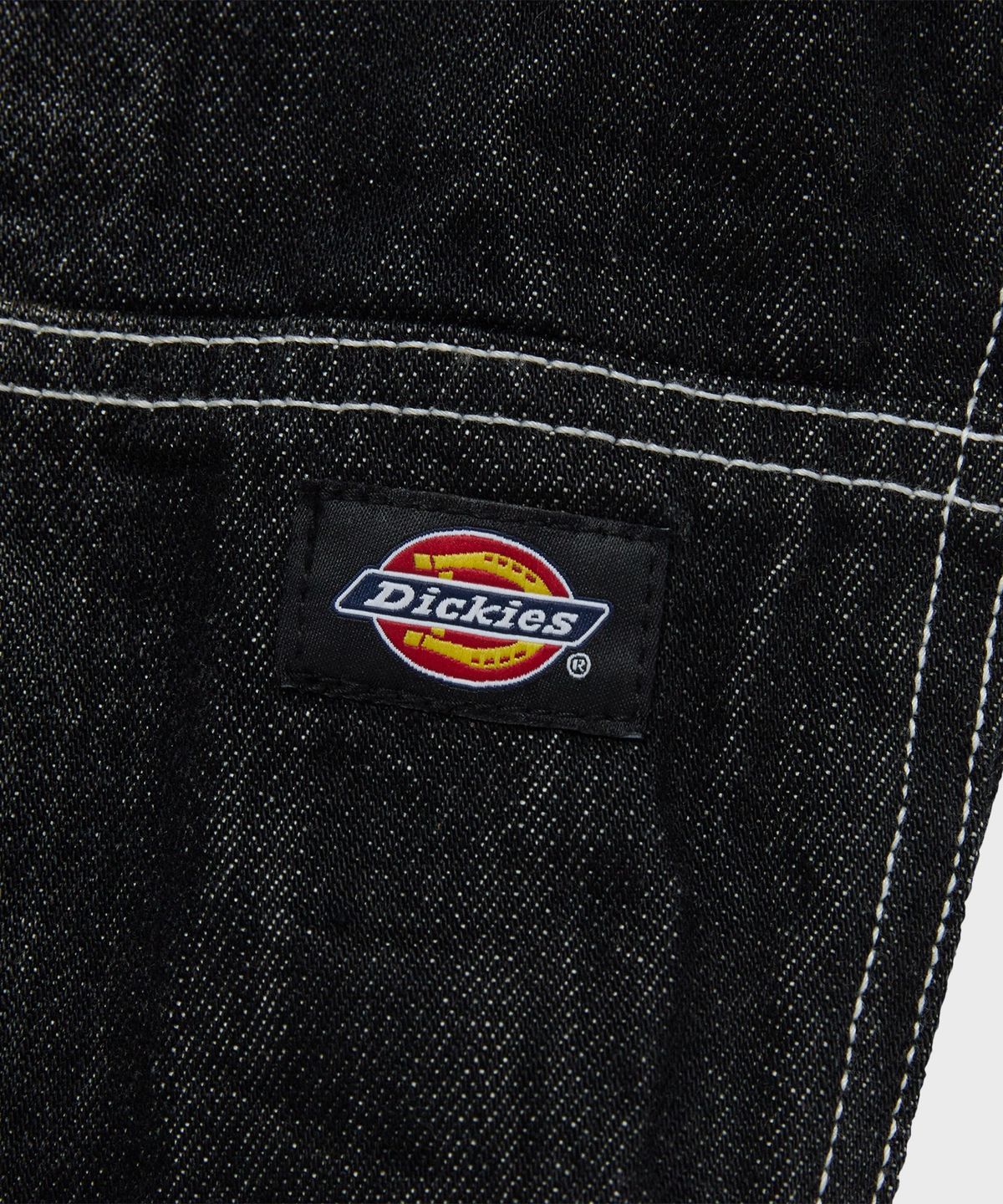 디키즈(DICKIES) X 떠그클럽 더블니 워시드 데님 팬츠 Black