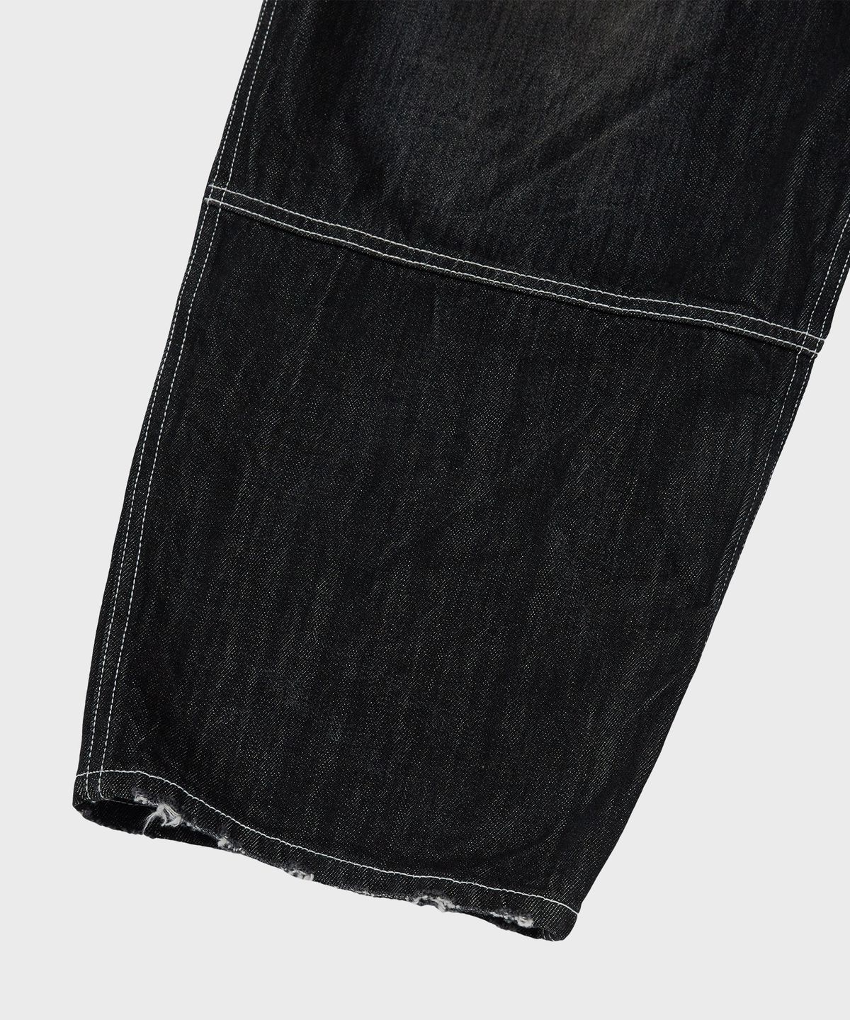 디키즈(DICKIES) X 떠그클럽 더블니 워시드 데님 팬츠 Black