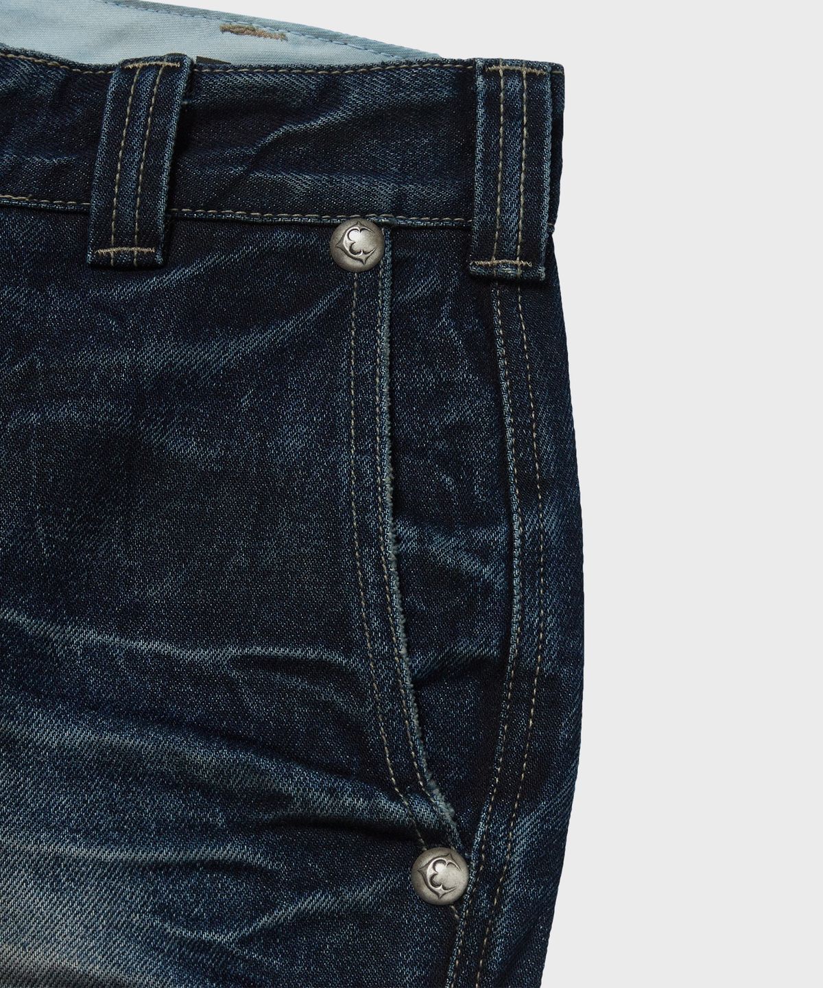 디키즈(DICKIES) X 떠그클럽 워시드 데님 팬츠 Blue