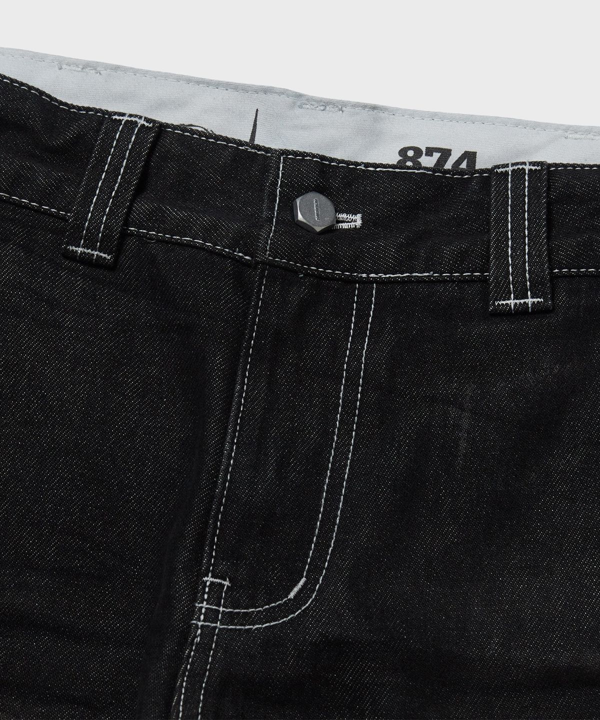 디키즈(DICKIES) X 떠그클럽 워시드 데님 팬츠 Black
