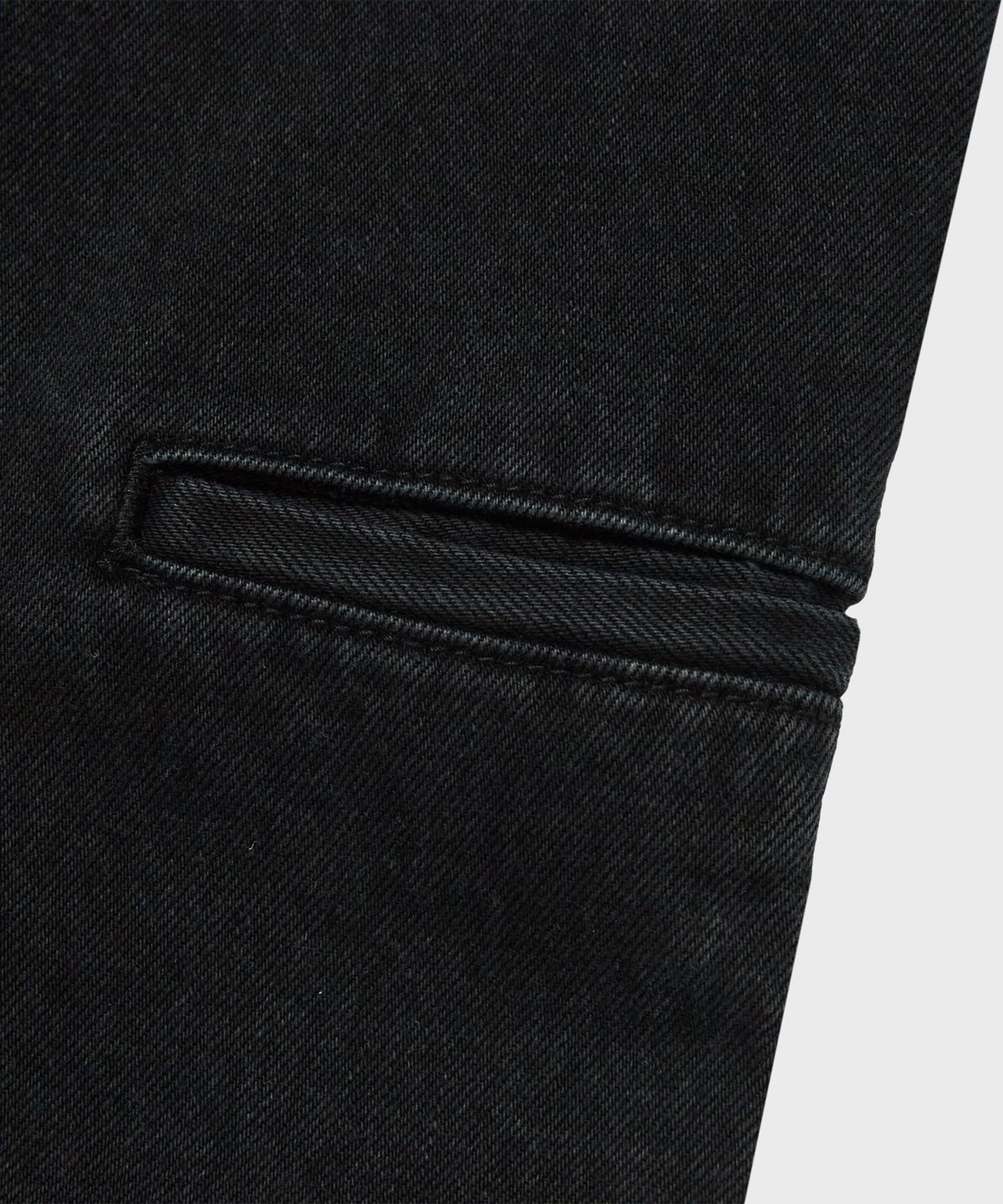 디키즈(DICKIES) X 떠그클럽 크로스 스티치 더블니 팬츠 Black