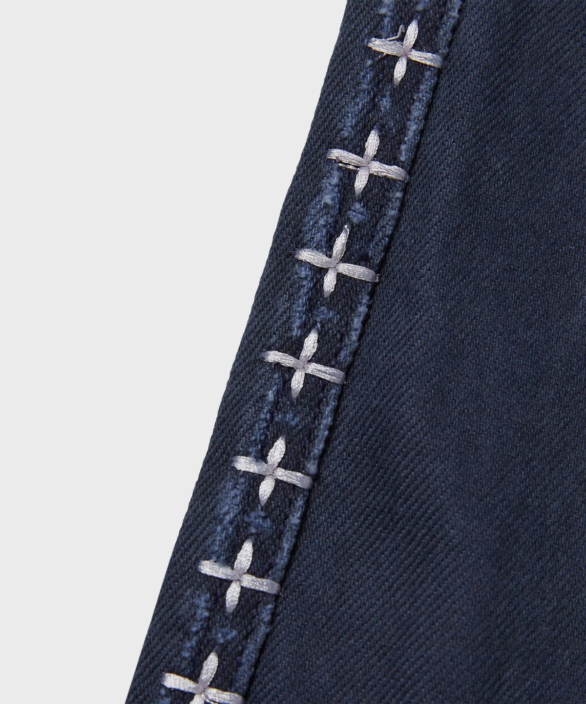 디키즈(DICKIES) X 떠그클럽 크로스 스티치 더블니 팬츠 Navy