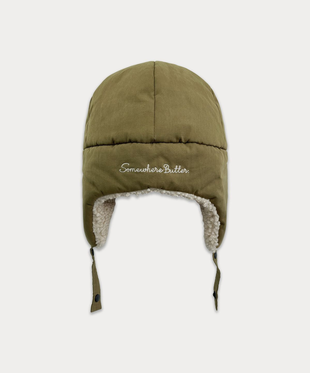 썸웨어버터(SOMEWHEREBUTTER) Teddy Tropper Hat - 3Color