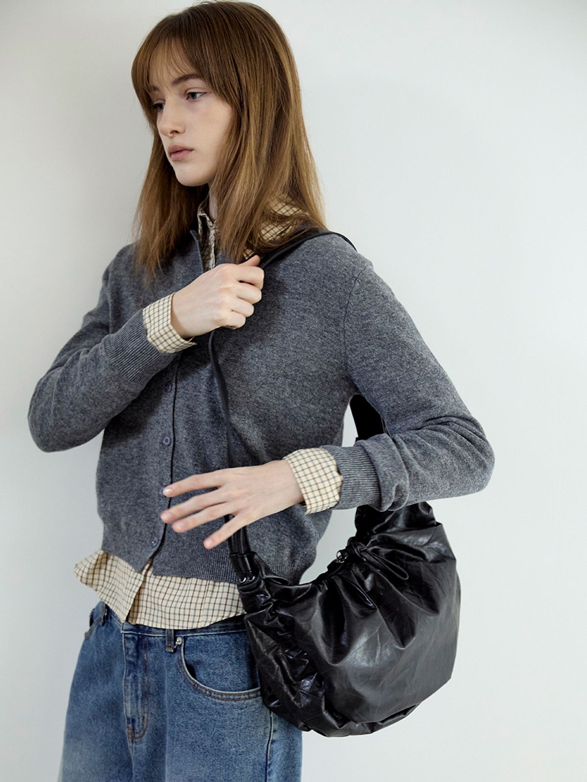 조셉앤스테이시(JOSEPH&STACEY) Daily Wrinkle Bag S_Faux Leather (All)