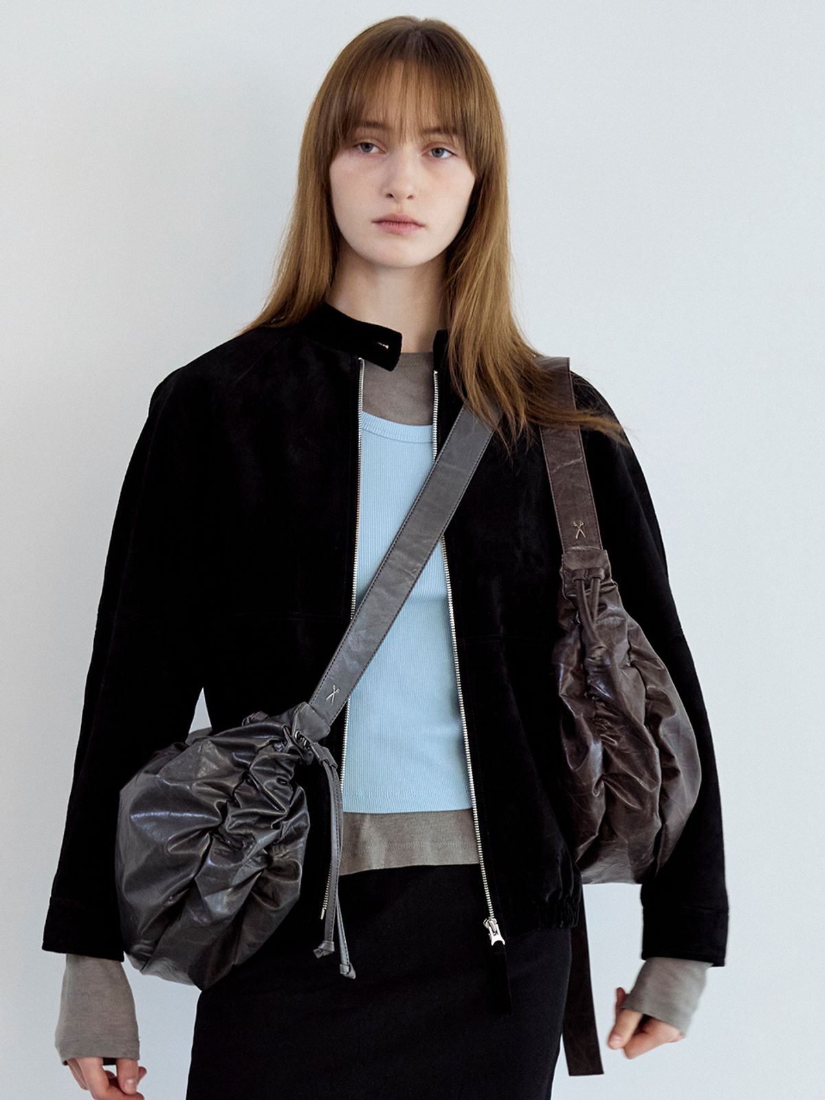 조셉앤스테이시(JOSEPH&STACEY) Daily Wrinkle Bag S_Faux Leather (All)