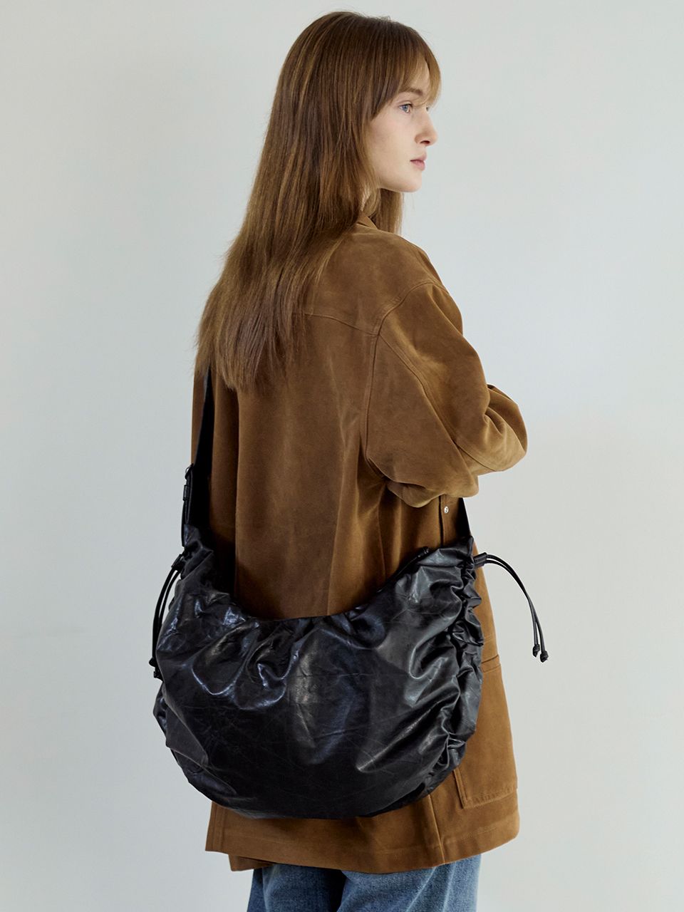 MUSINSA | JOSEPH AND STACEY Daily Wrinkle Bag L_Faux Leather