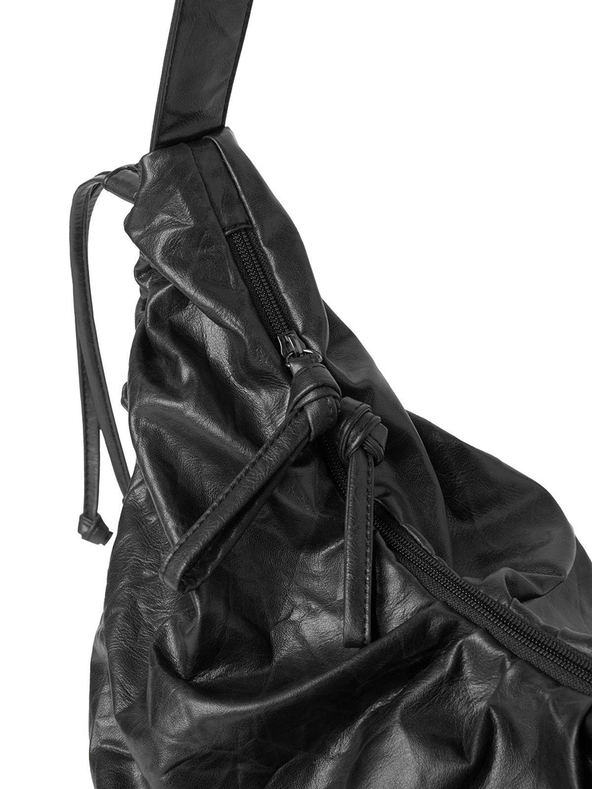 조셉앤스테이시(JOSEPH&STACEY) Daily Wrinkle Bag L_Faux Leather Black