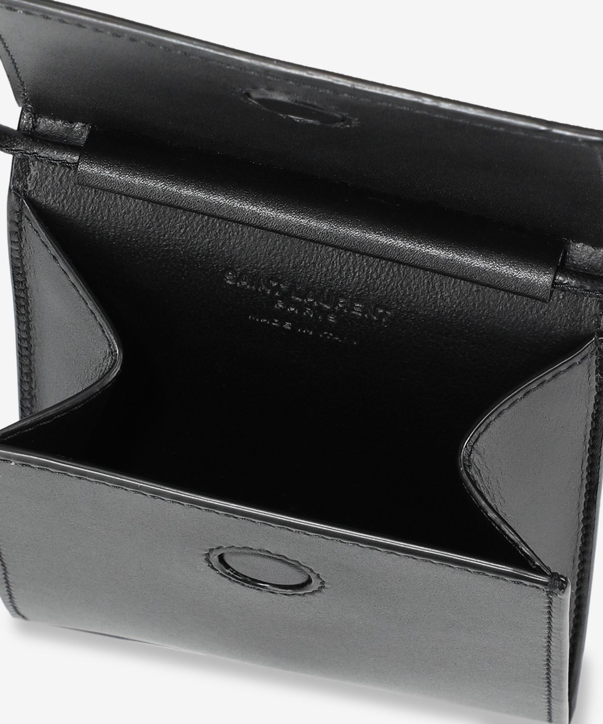 생로랑(SAINT LAURENT) 미니 시그니처 로고 크로스백 - 블랙 / 8027280U90E1000