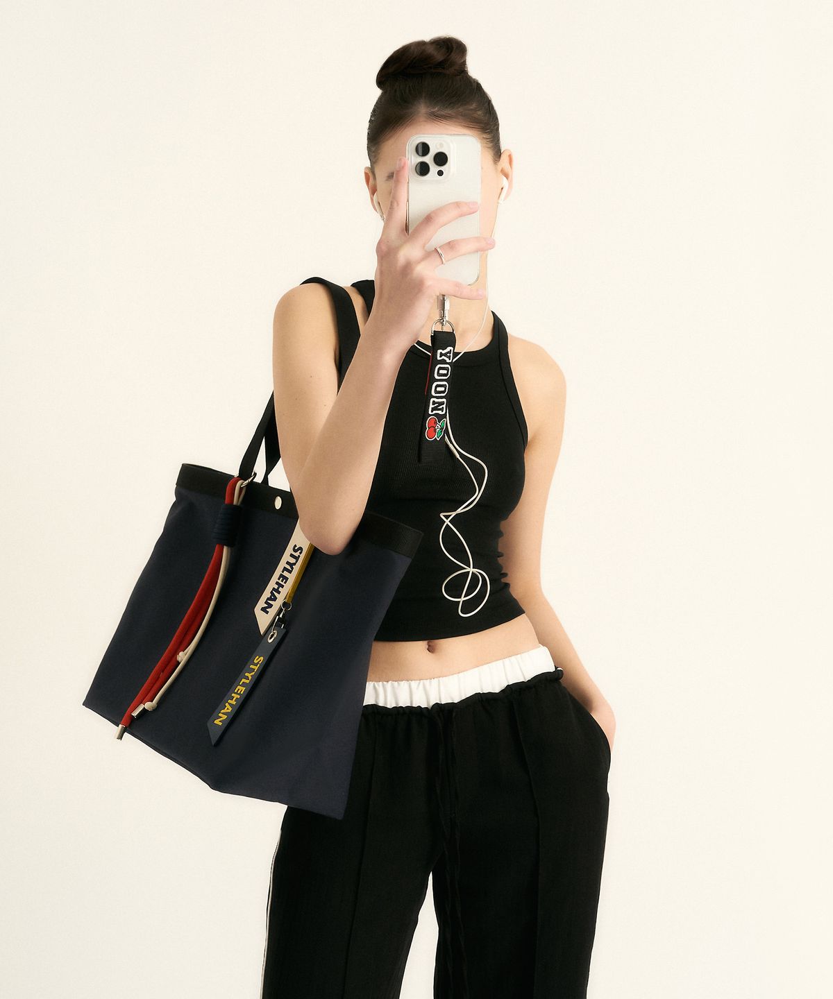 스타일한(STYLEHAN) Dama 쇼퍼백 Navy