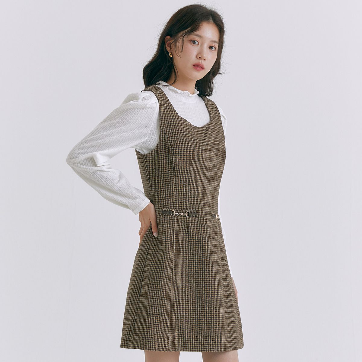 로엠(ROEM) 뷔스티에 미니 원피스_RMOWE4VRT1