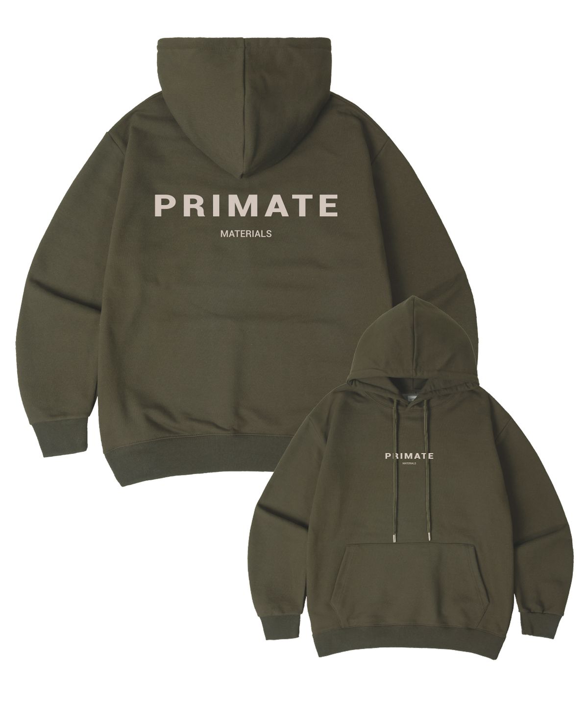 프라임에이트(PRIMATE) [기모/NO기모] MATERIALS 오버핏 후드 티셔츠 9 COLORS