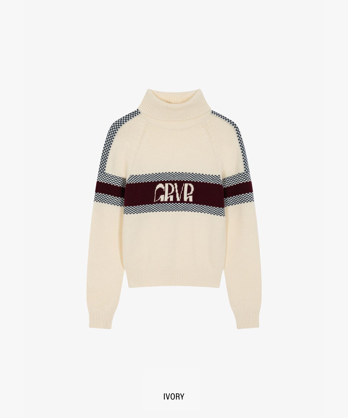 그로브(GROVE) GRVR TURTLE-NECK KNIT_IVORY