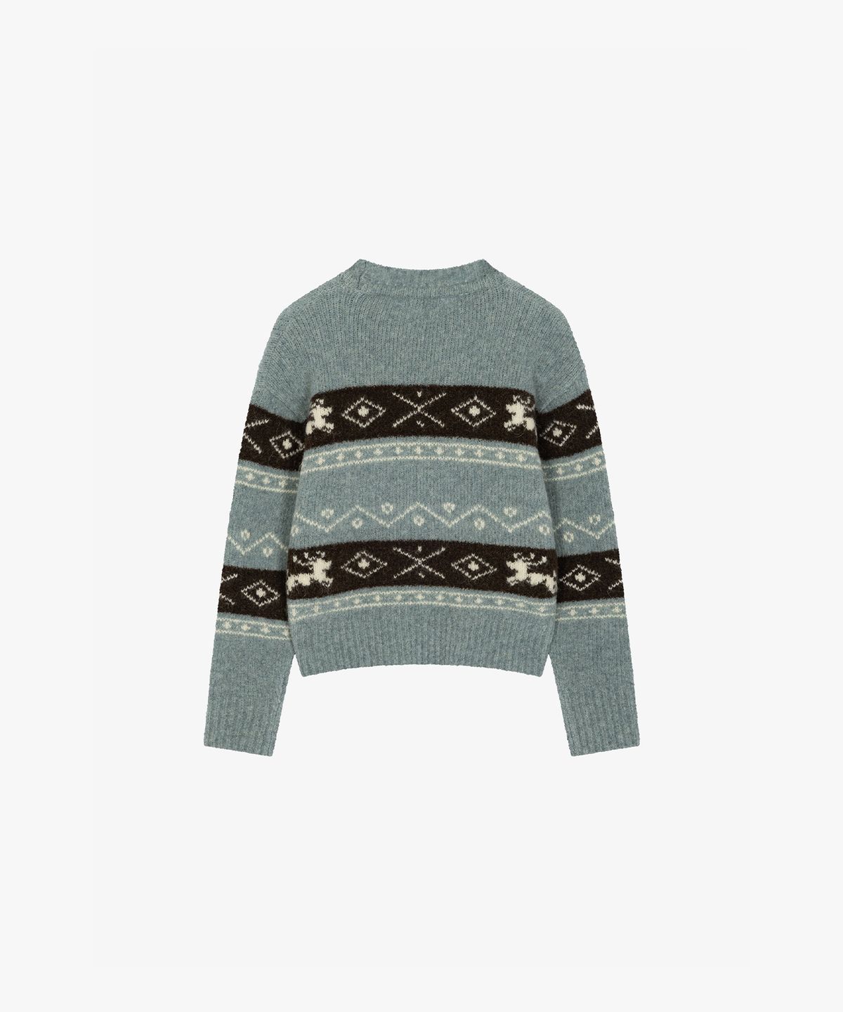 그로브(GROVE) OSLO BOUCLE KNIT_LIGHT BLUE
