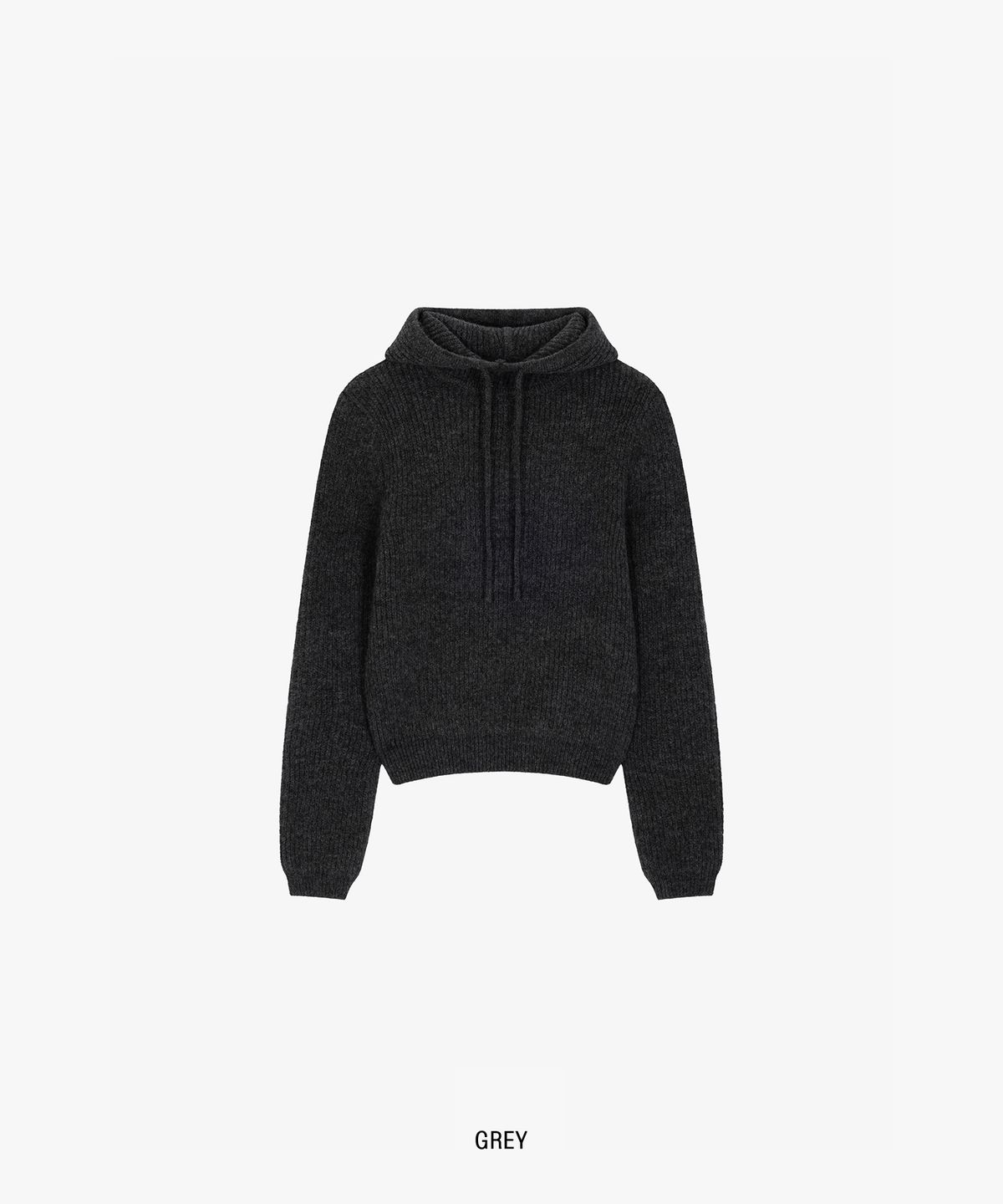 그로브(GROVE) FARBE HOODIE KNIT_GREY