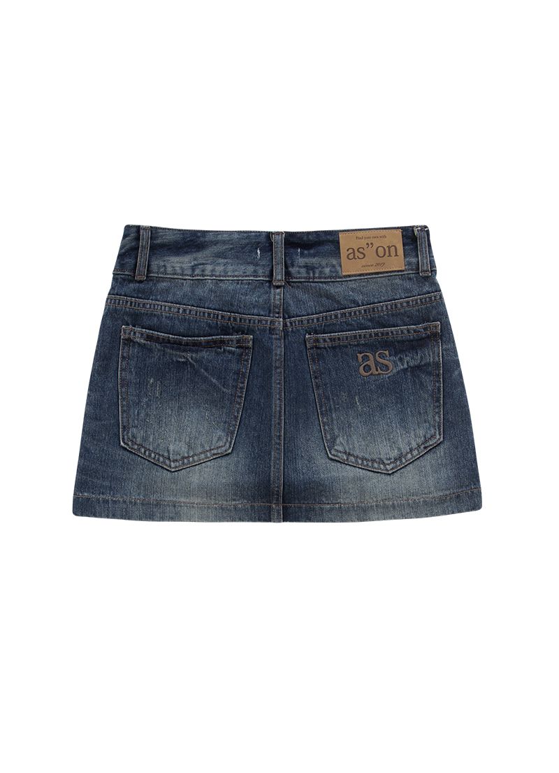 ★as''on★AUTUMN SKIRT / NAVY★正規品/韓国送料込 MUSINSA公式 | ASON AUTUMN SKIRT / NAVY