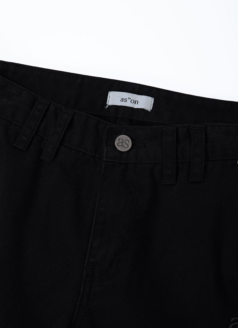 ASON MINUTES CARGO PANTS ブラック ASON MINUTES CARGO PANTS ブラック