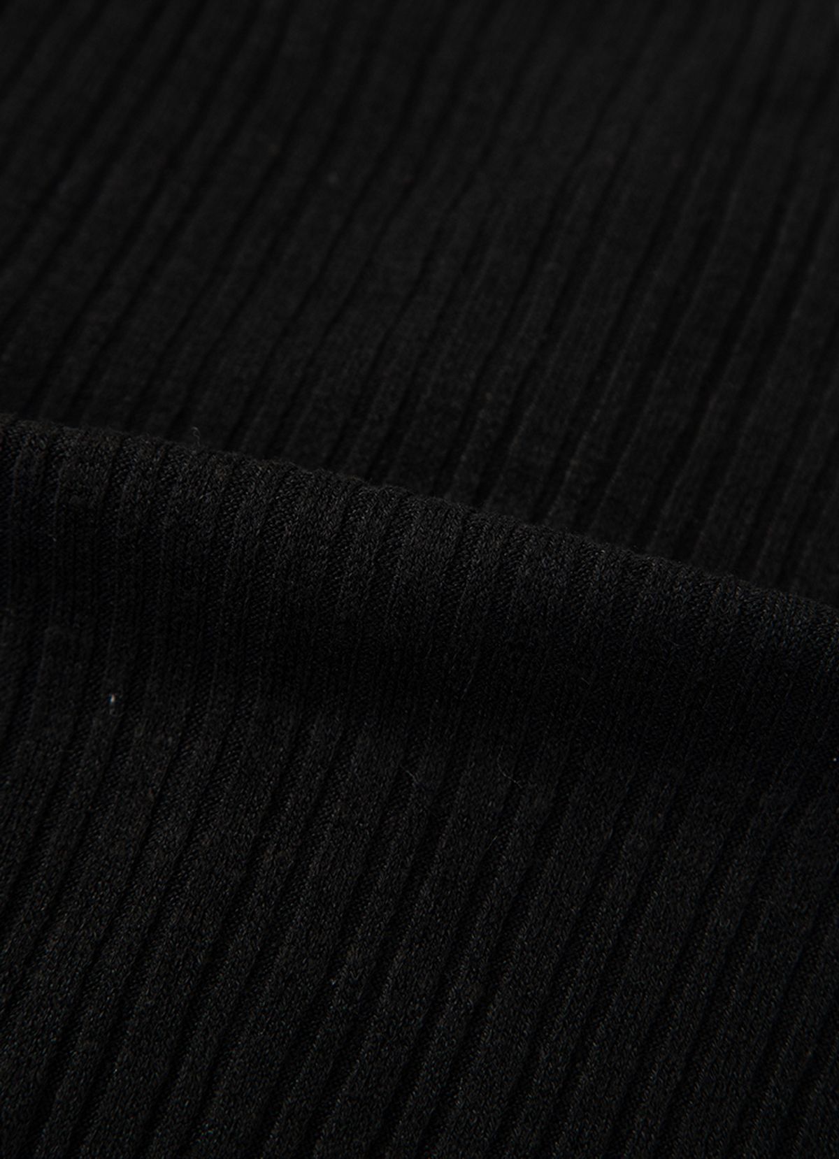 애즈온(ASON) LIBBED COMBI MINI DRESS / BLACK