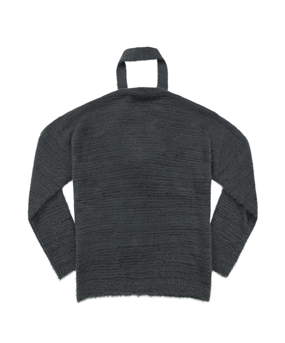 애즈온(ASON) LUCA TIE CARDIGAN / CHARCOAL