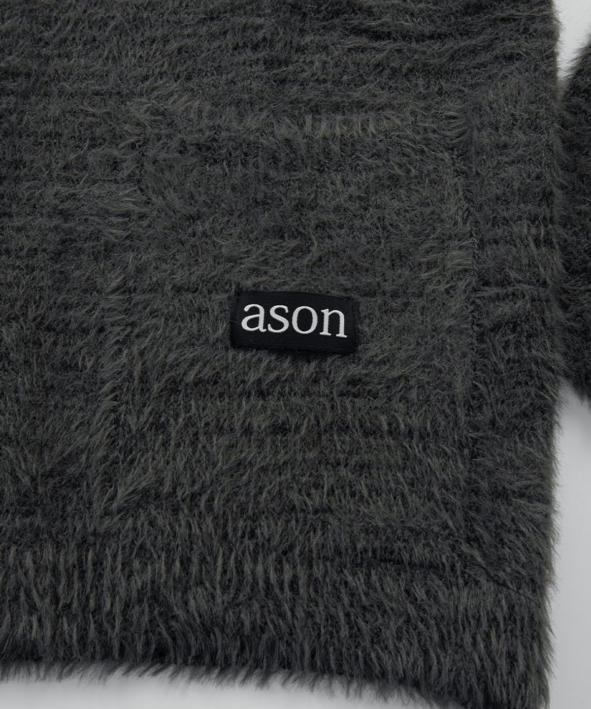 애즈온(ASON) LUCA TIE CARDIGAN / CHARCOAL