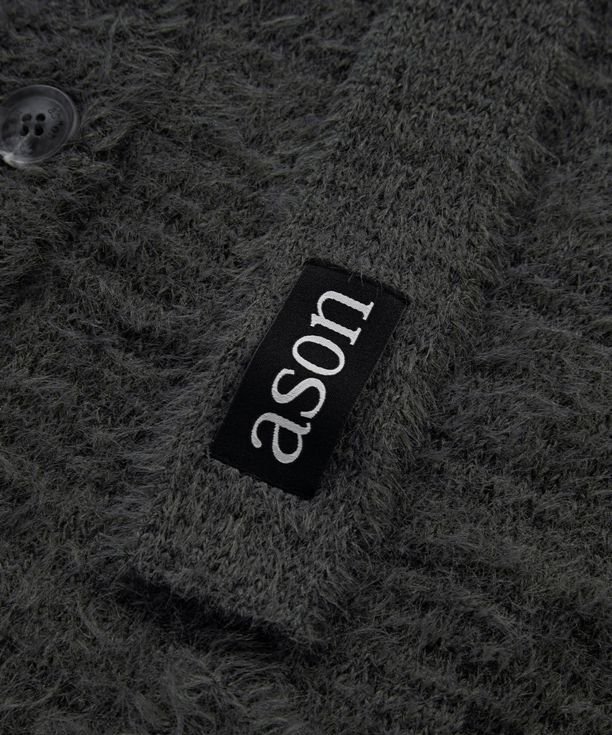 애즈온(ASON) LUCA TIE CARDIGAN / CHARCOAL