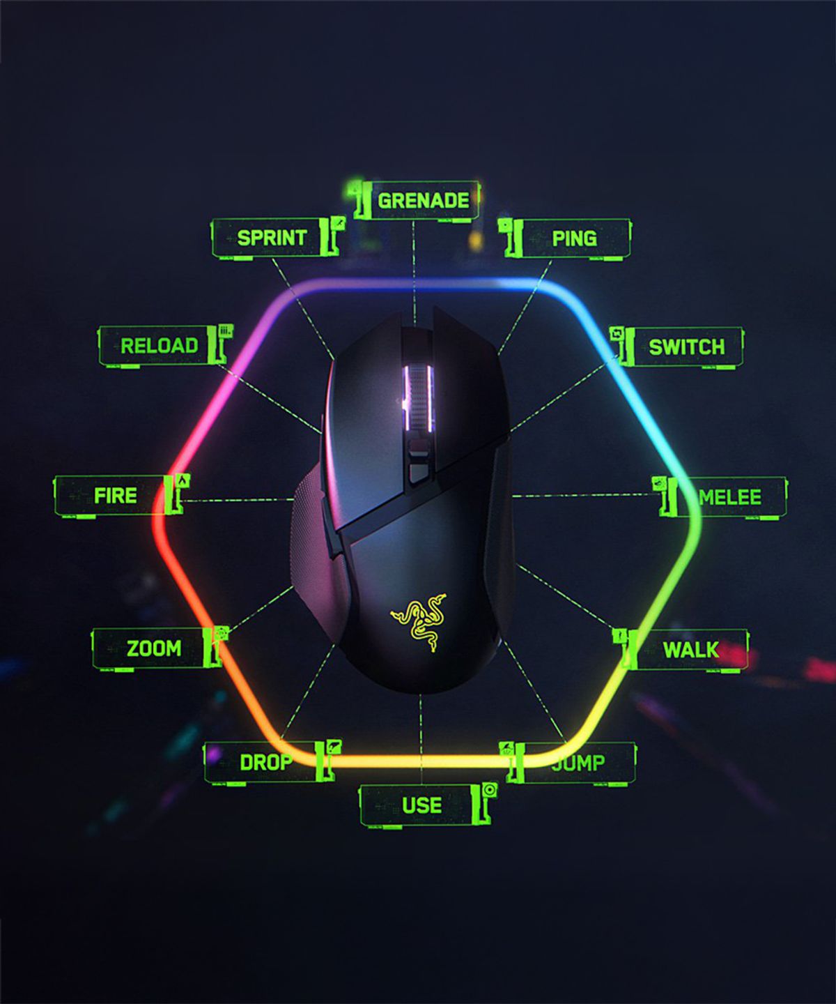 레이저(RAZER) Basilisk V3 Pro 35K 무선 게이밍 마우스