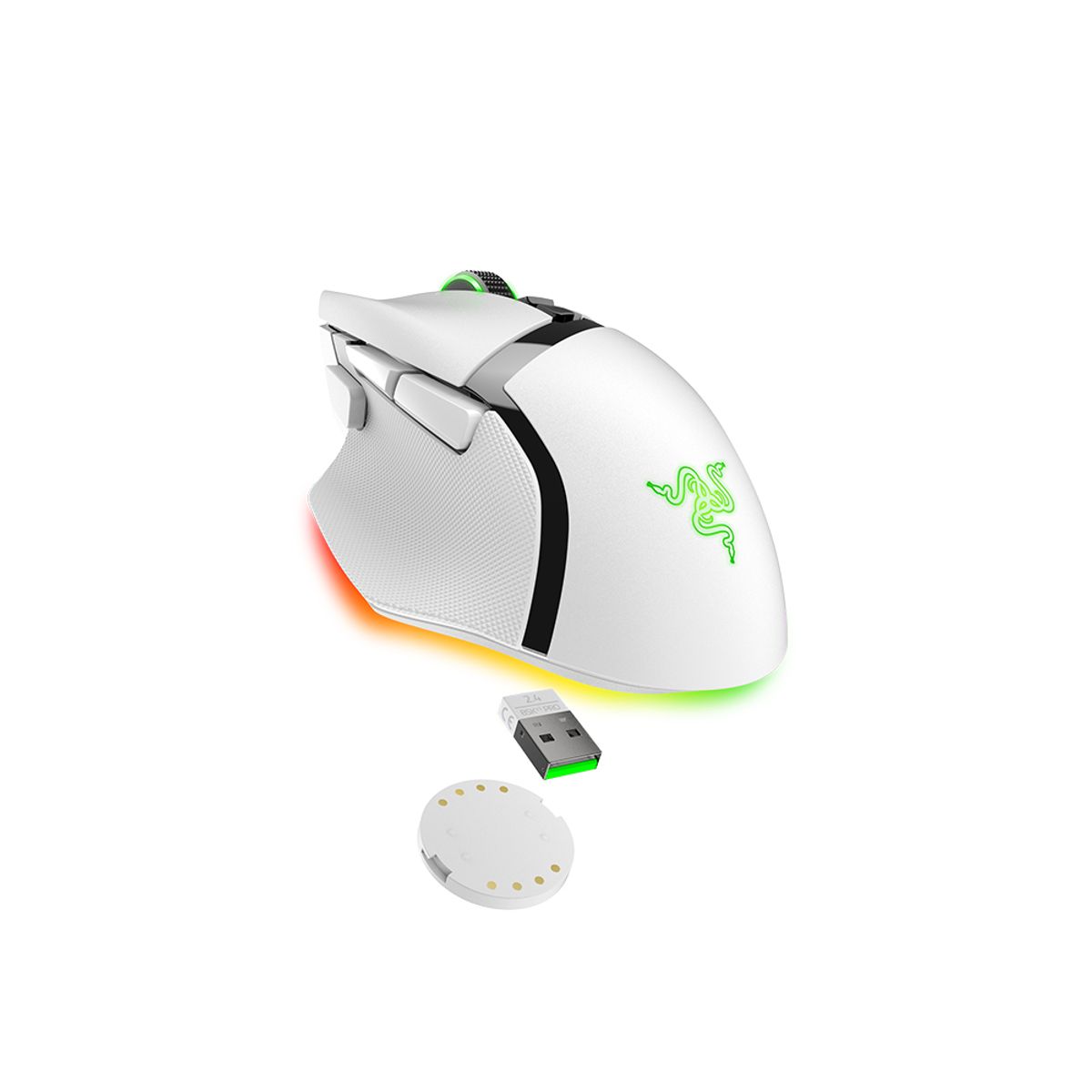 레이저(RAZER) Basilisk V3 Pro 35K White 무선 게이밍 마우스