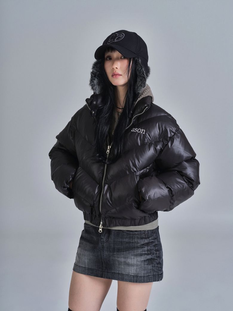 MUSINSA公式 | ASON BETTY PUFFER JACKET / BLACK