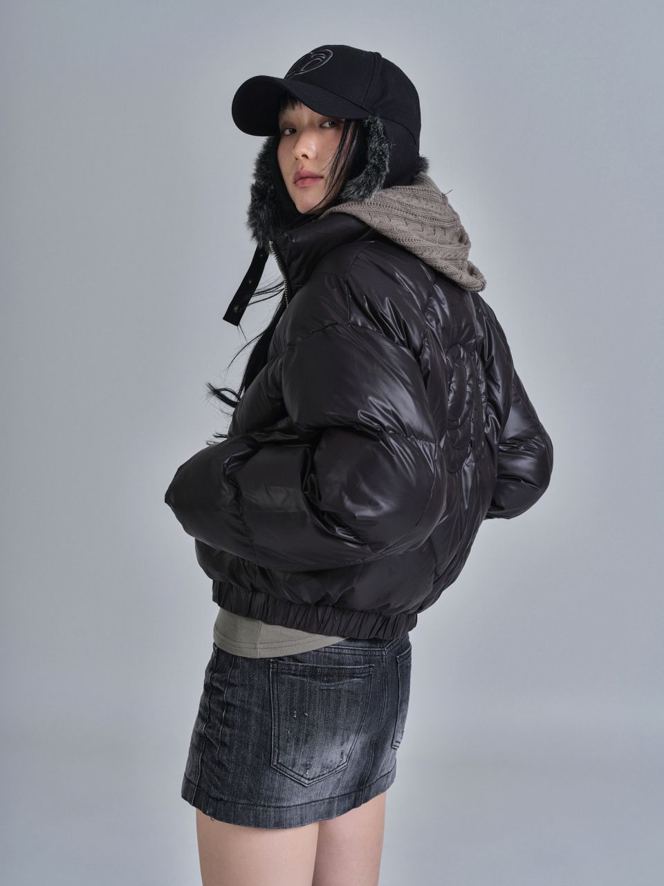MUSINSA公式 | ASON BETTY PUFFER JACKET / BLACK