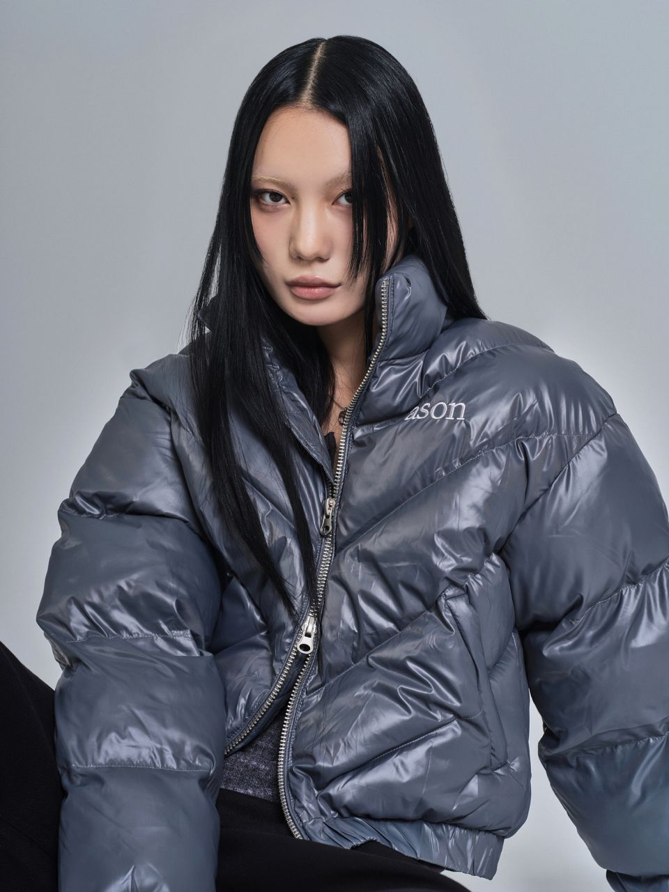 MUSINSA公式 | ASON BETTY PUFFER JACKET / CHARCOAL