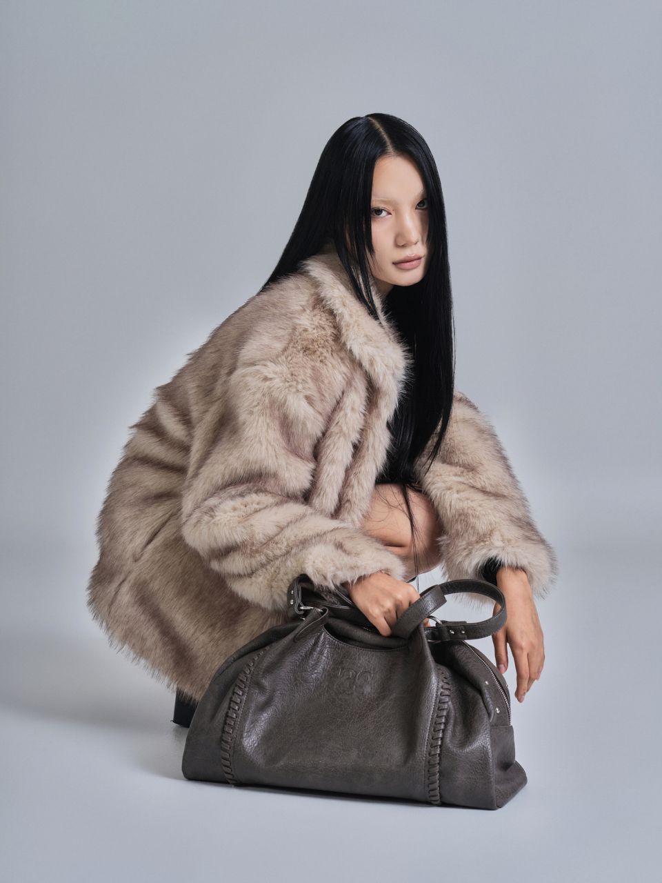 MUSINSA公式 | ASON BIBI FUR JACKET / IVORY