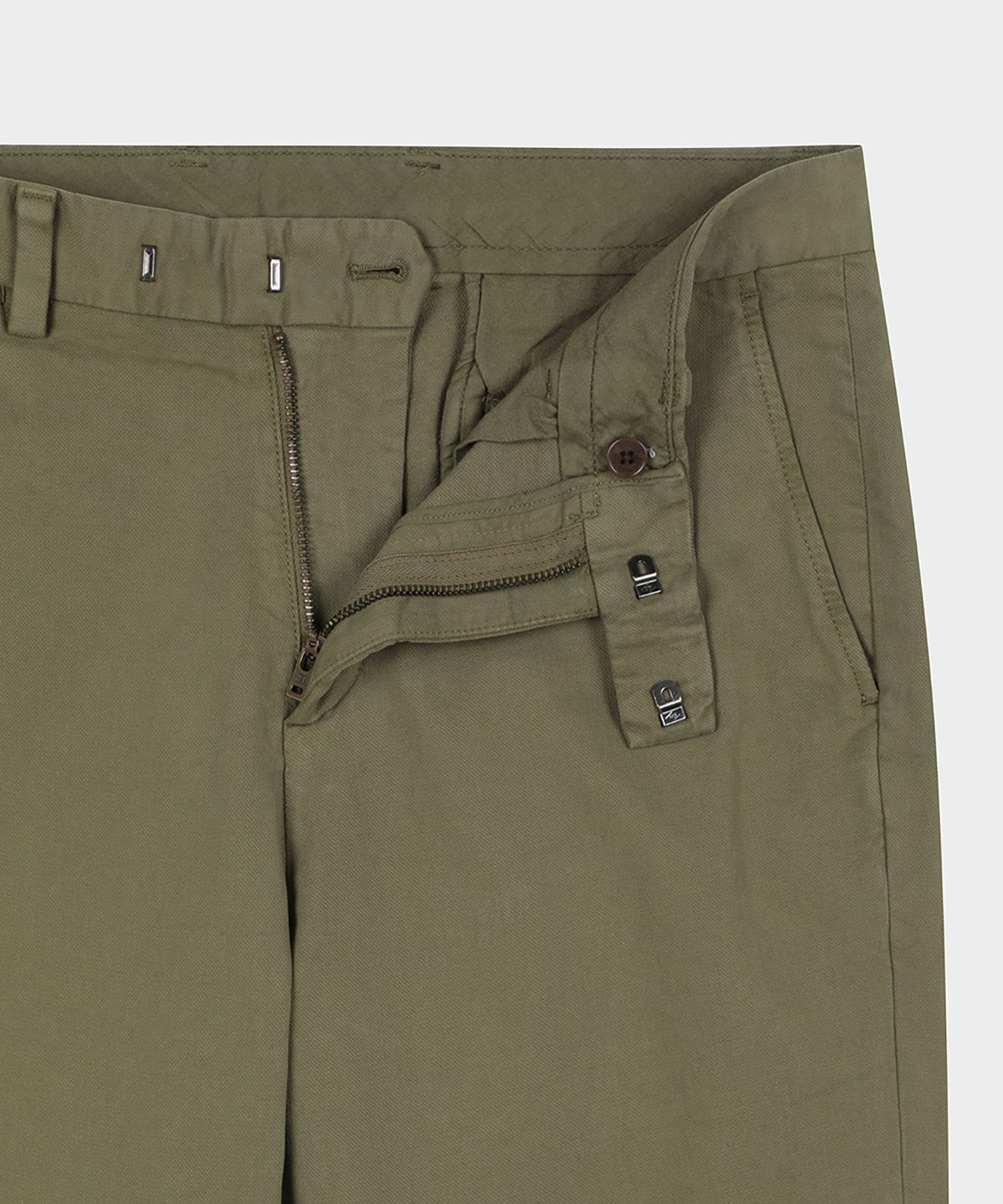 브룩스 브라더스(BROOKS BROTHERS) 브로큰 트윌 치노팬츠 (올리브) (BBPCMM06264EF)