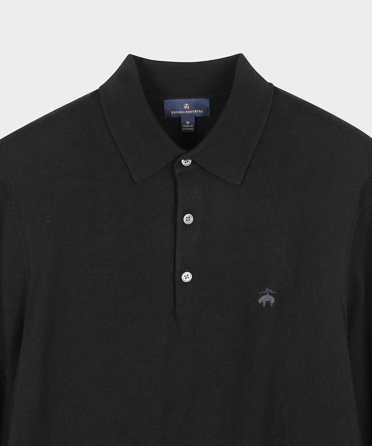 브룩스 브라더스(BROOKS BROTHERS) 메리노울 폴로스웨터 (블랙) (BBWTMF9635UEW)