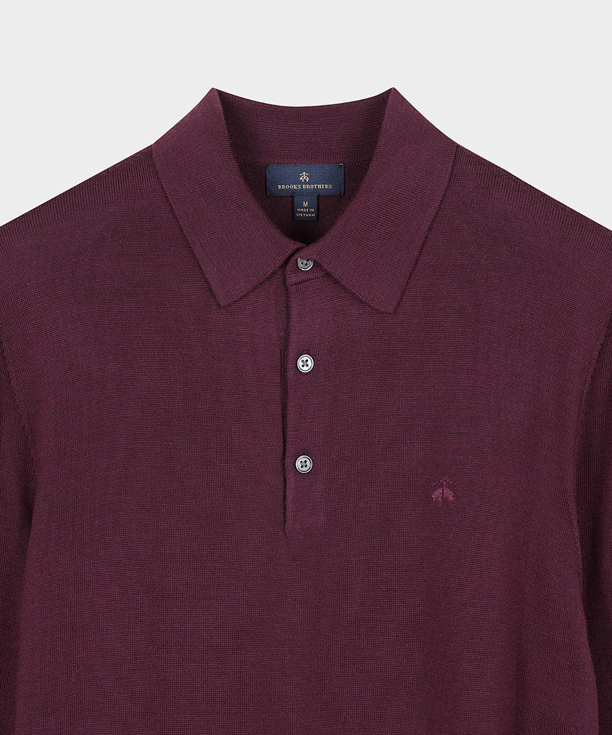 브룩스 브라더스(BROOKS BROTHERS) 메리노울 폴로스웨터 (레드) (BBWTMF9637DEW)