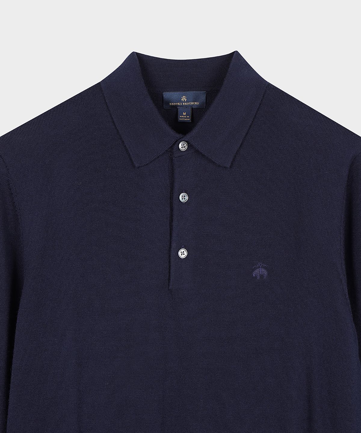 브룩스 브라더스(BROOKS BROTHERS) 메리노울 폴로스웨터 (네이비) (BBWTMF9640QEW)