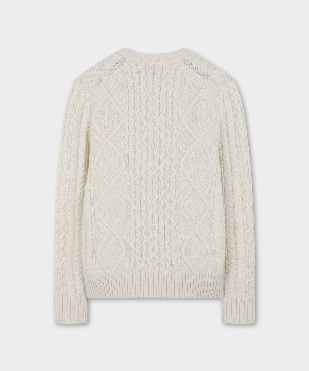 브룩스 브라더스(BROOKS BROTHERS) 아란 케이블 스웨터 (아이보리) (BBWRMF4512BEW)