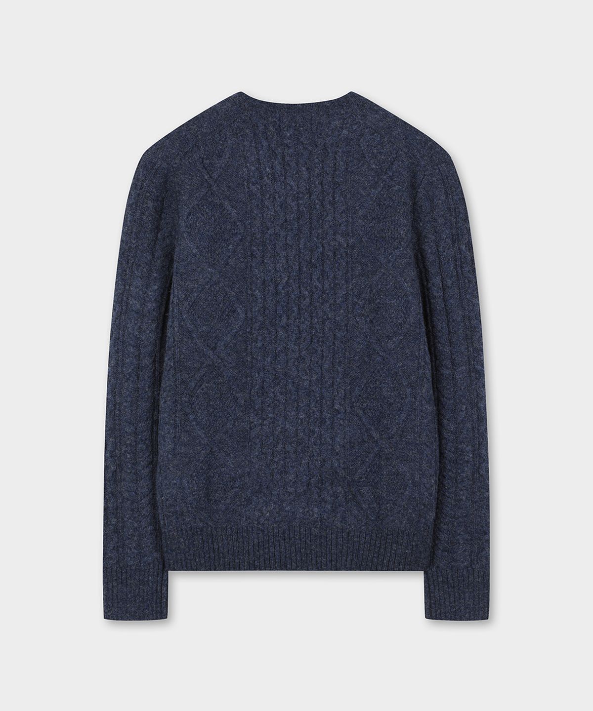 브룩스 브라더스(BROOKS BROTHERS) 아란 케이블 스웨터 (블루) (BBWRMF4513MEW)