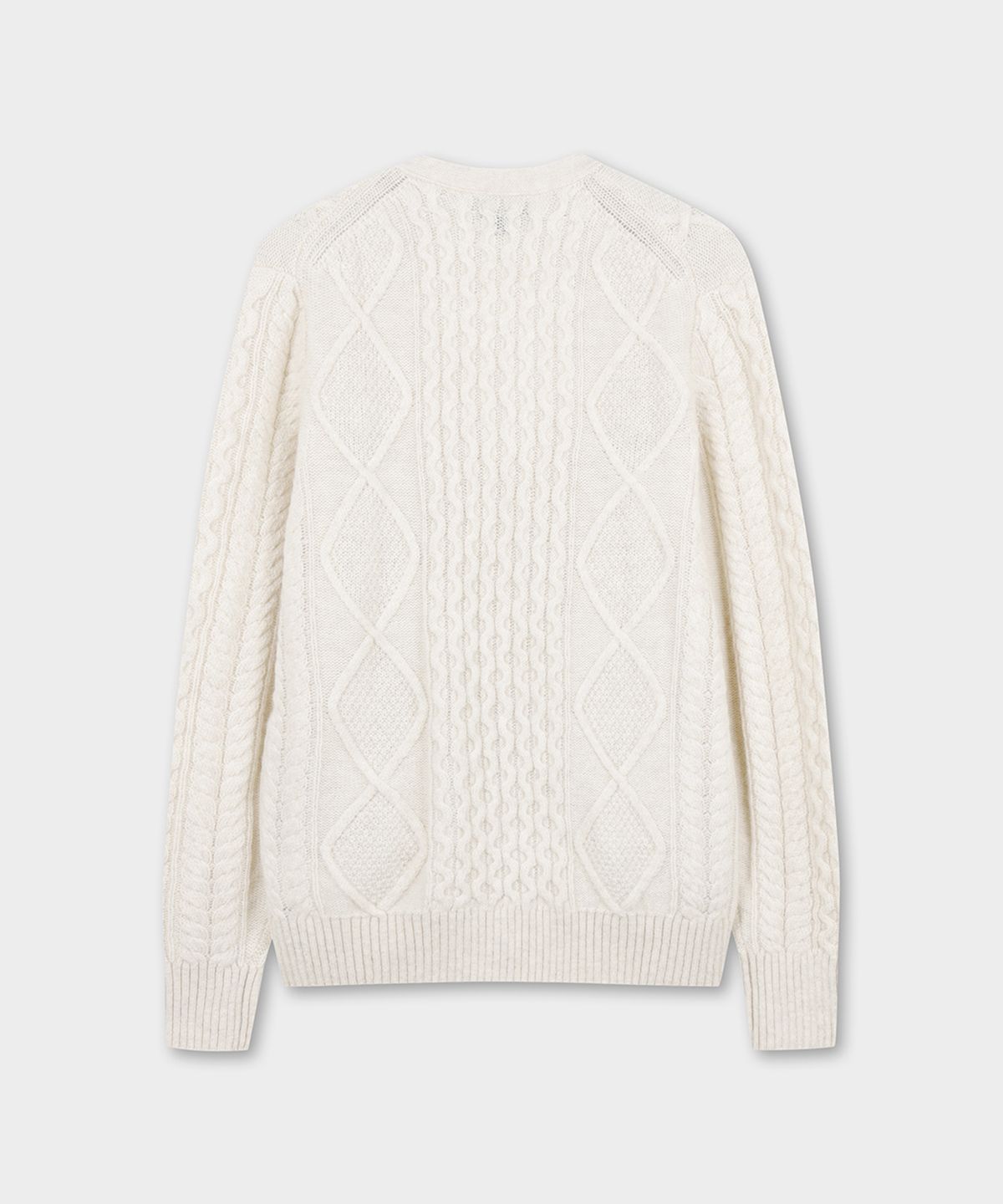 브룩스 브라더스(BROOKS BROTHERS) 아란 케이블 가디건 (아이보리) (BBWCMF4509BEW)