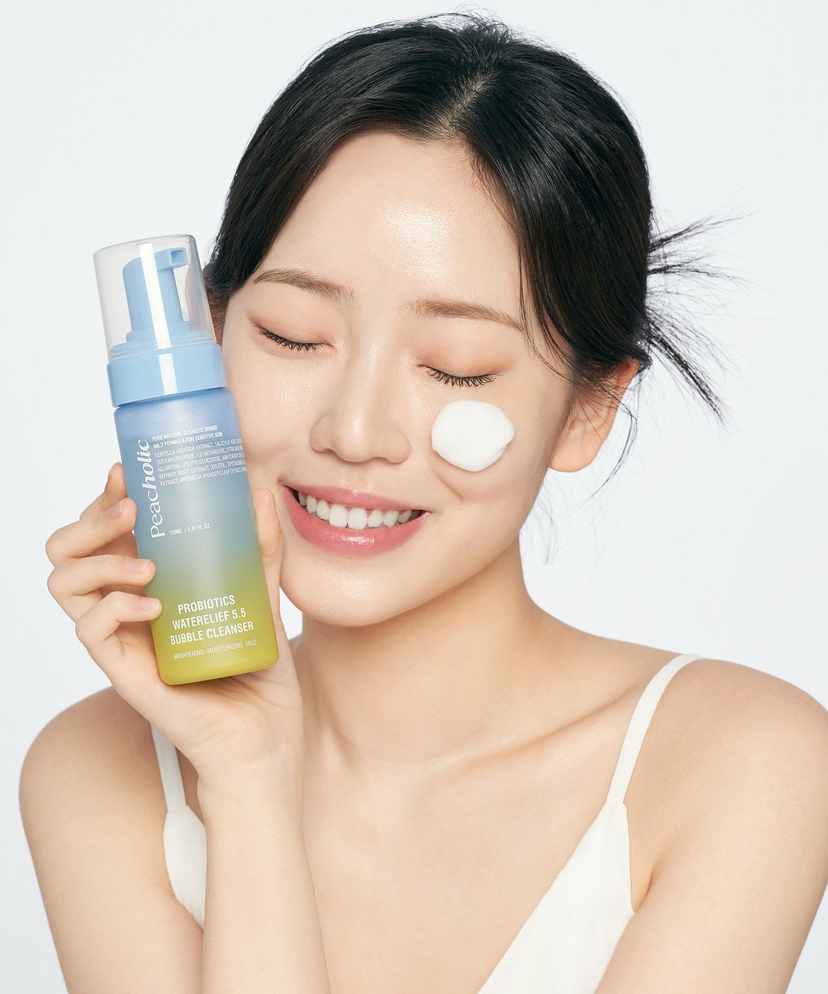 피치홀릭(PEACHOLIC) [2종구성] 프로바이오틱스 워터릴리프 버블 클렌저 150ml + 프로바이오틱스 버블 토너 200ml