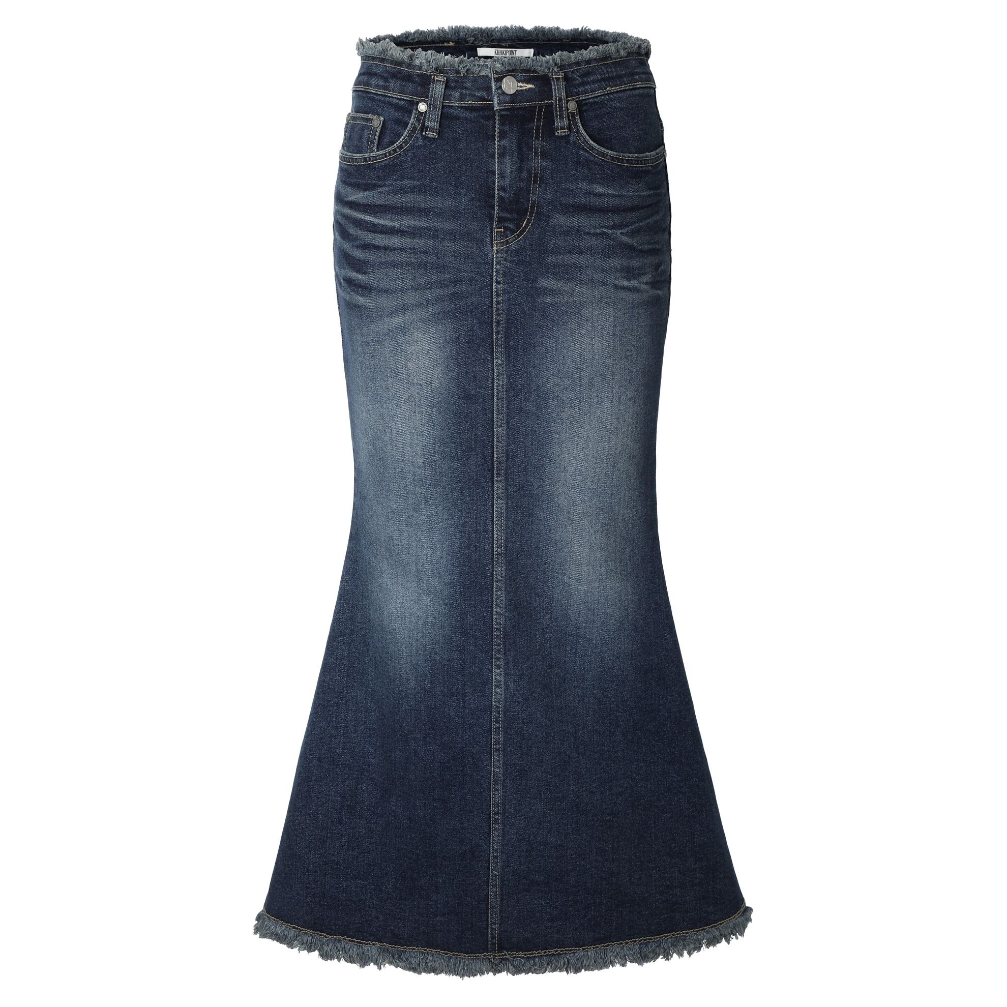 スカート KHAKIPOINT Mermaid Denim Skirt (blue) MUSINSA | KHAKIPOINT Mermaid Denim Skirt (blue)