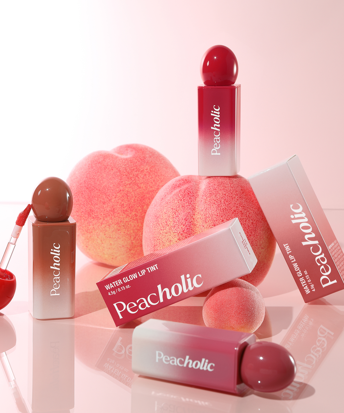 피치홀릭(PEACHOLIC) [2종세트] 워터 글로우 립 틴트+ 로열 허니 인리치 립오일