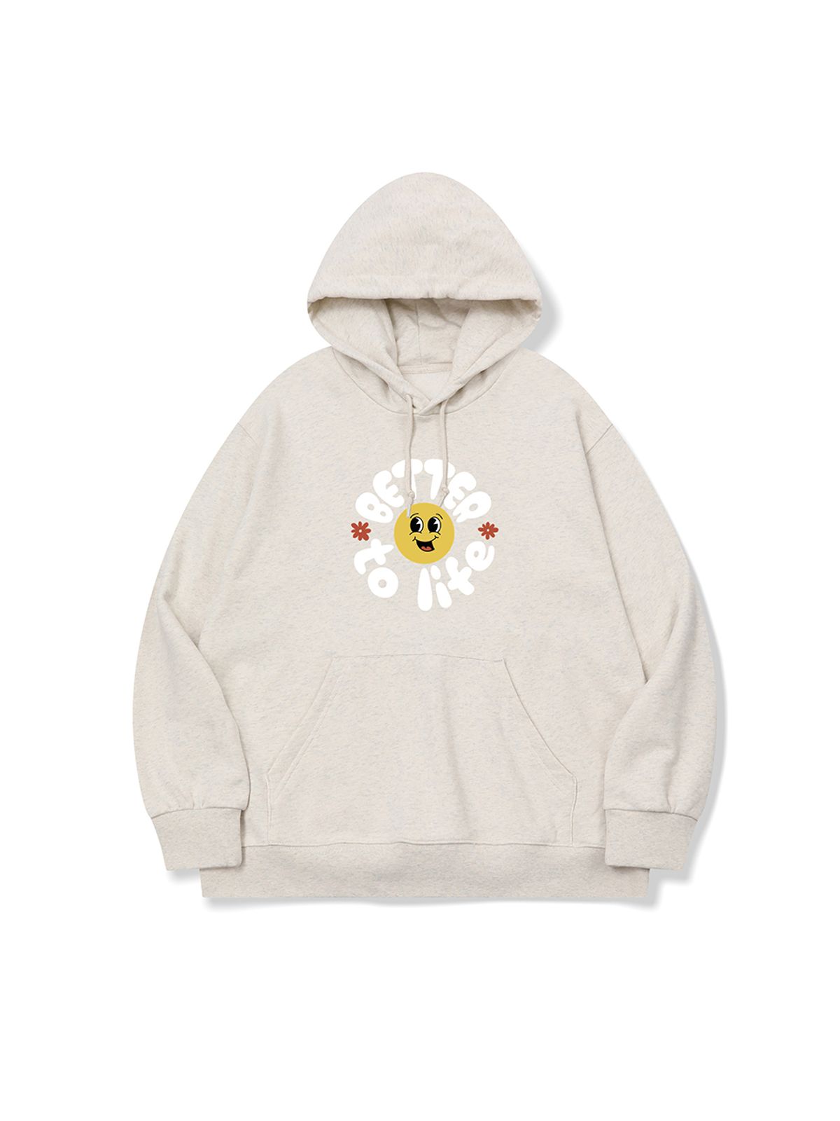 베러댄88(BETTERTHAN88) bth17 인생 즐겨요 그냥 그래픽 후드티