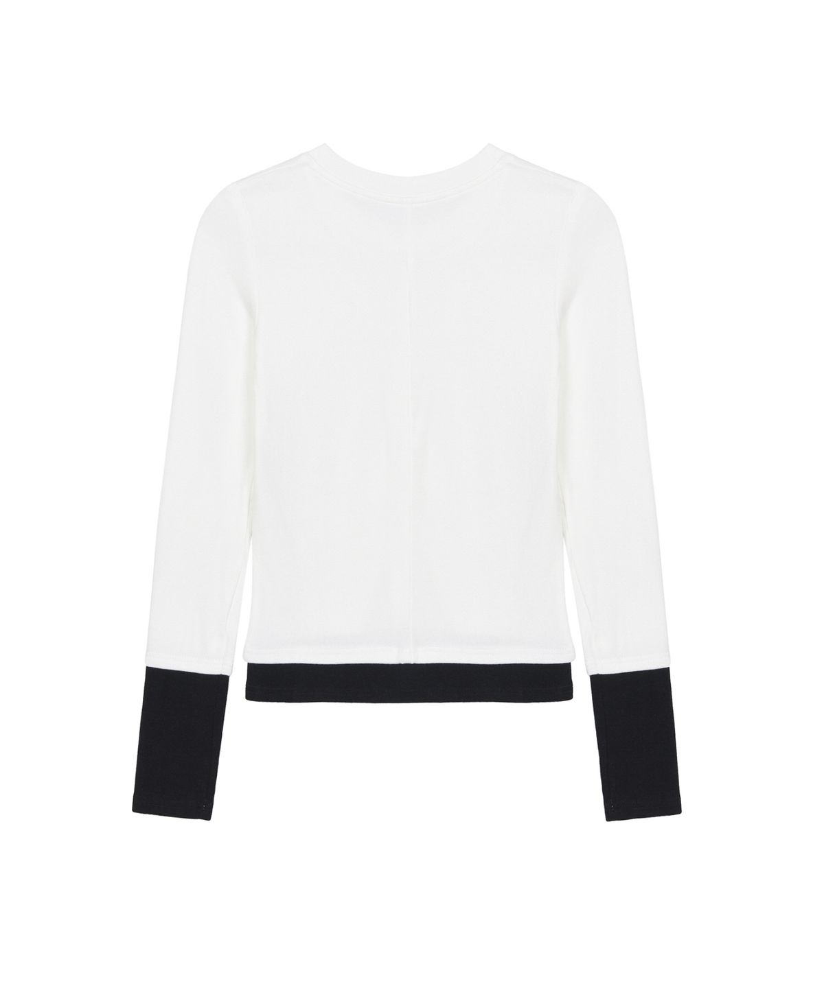 닉앤니콜(NICK&NICOLE) LAYERED PINTUCK LONG SLEEVE TOP_IVORY