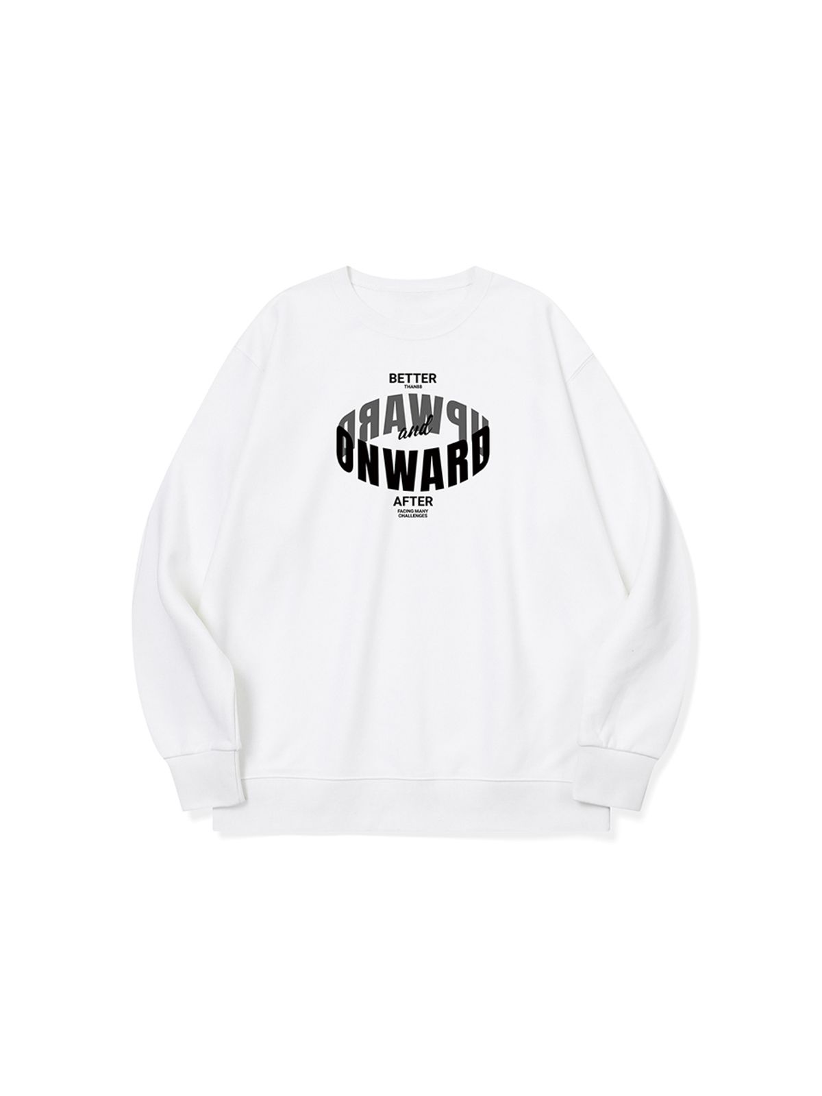베러댄88(BETTERTHAN88) btm11 앞만 보고 간다 그래픽 로고 맨투맨