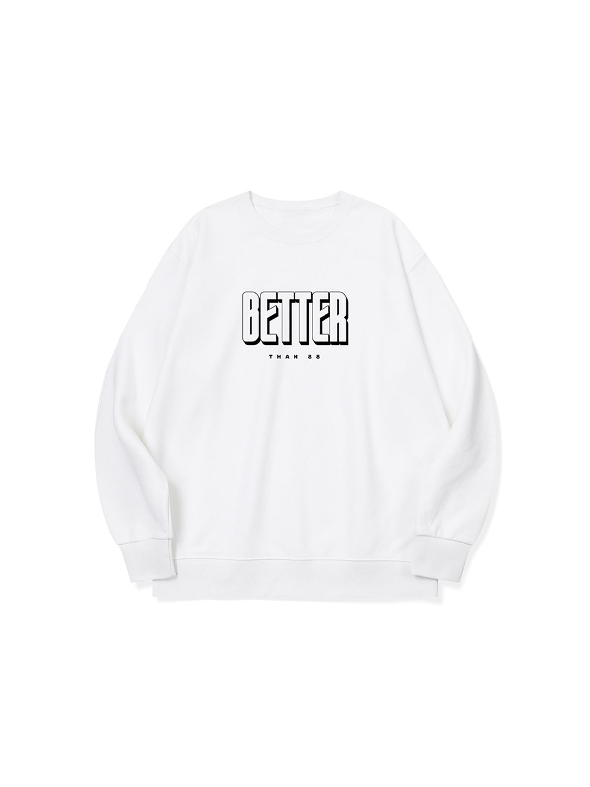 베러댄88(BETTERTHAN88) btm26 깔끔 그 잡채 그래픽 로고 맨투맨