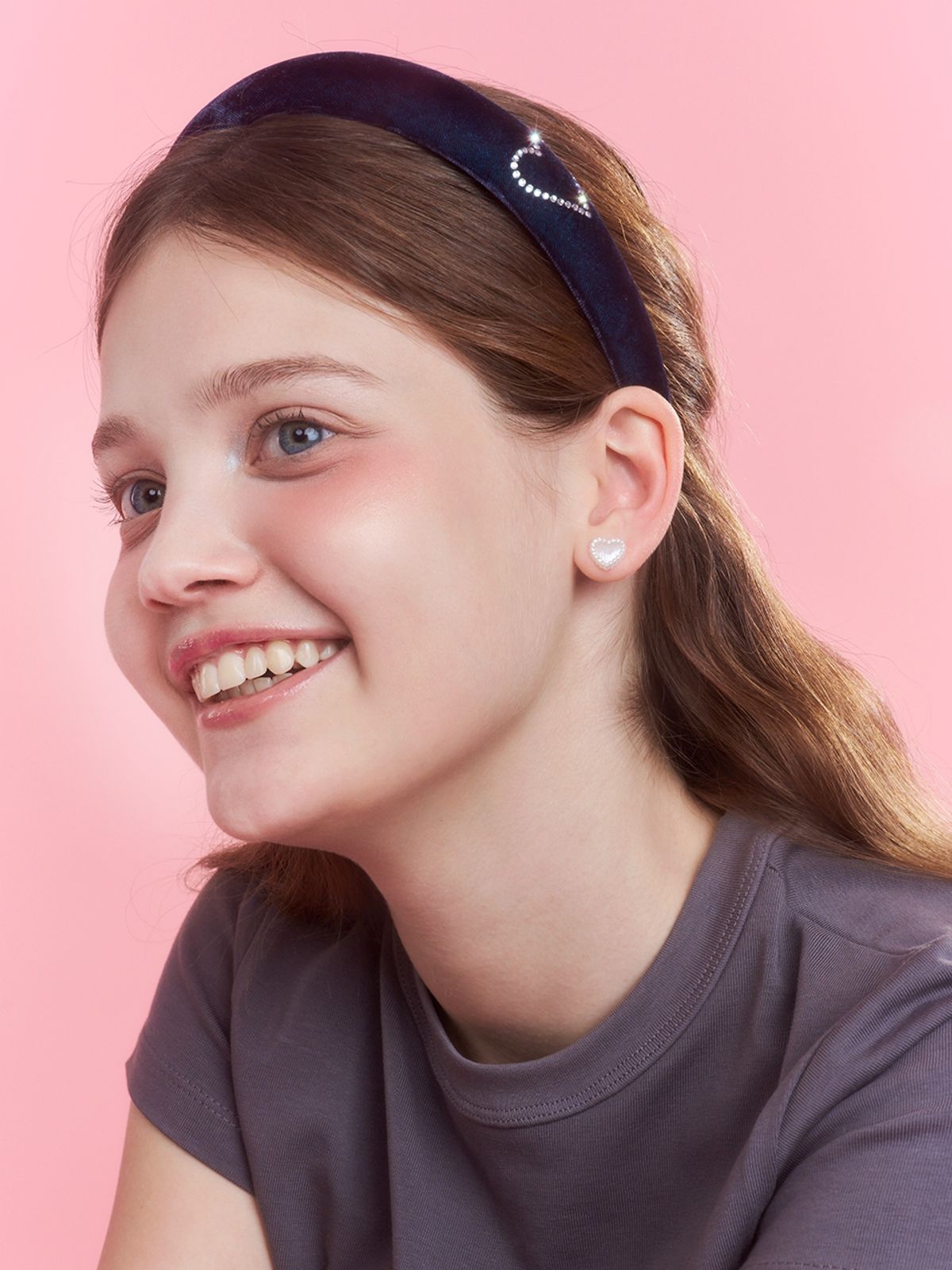 앵브록스(ENGBROX) velvet heart cubic hairband_3 colors