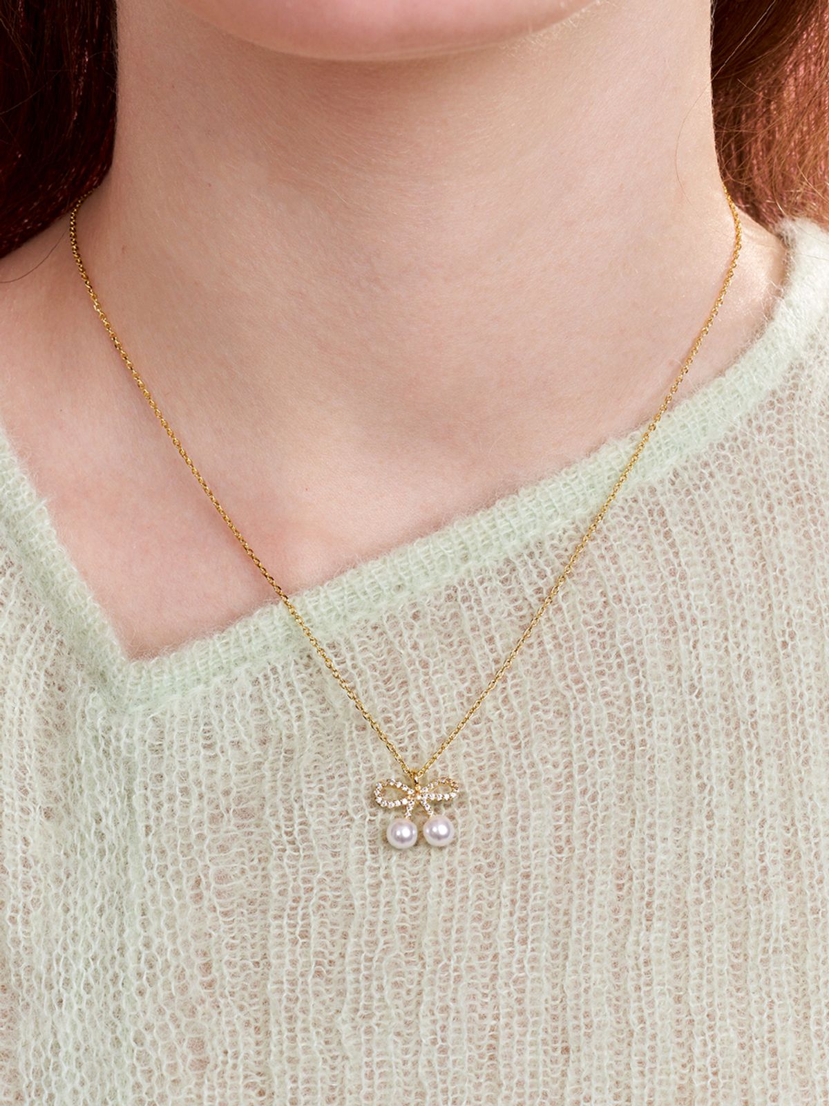 앵브록스(ENGBROX) cherry pearl necklace