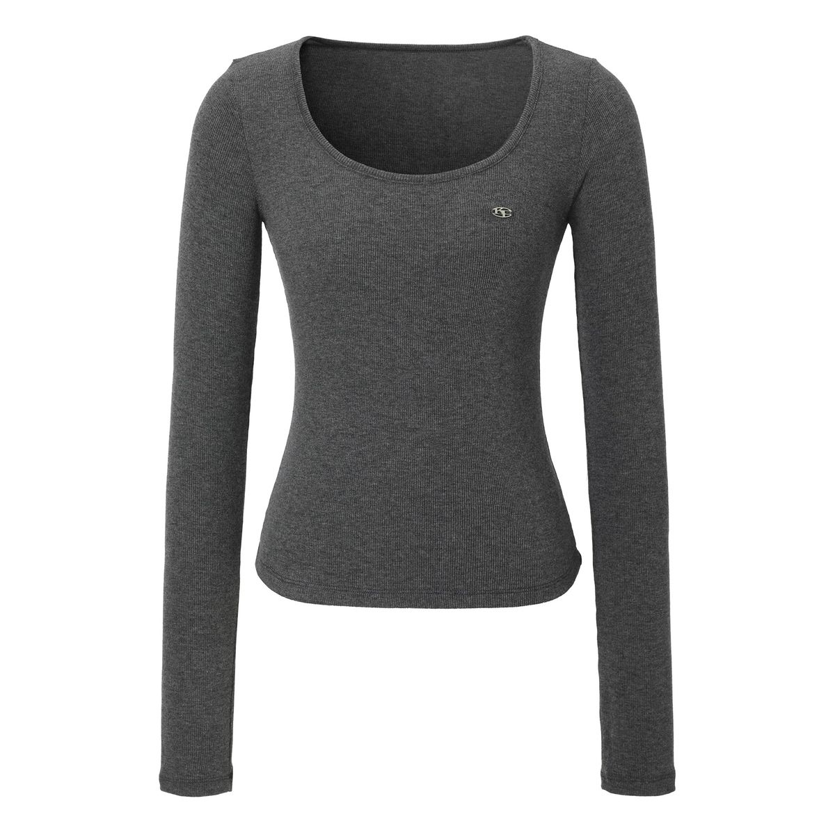 카키포인트(KHAKIPOINT) Basic U-neck T-shirt (charcoal)